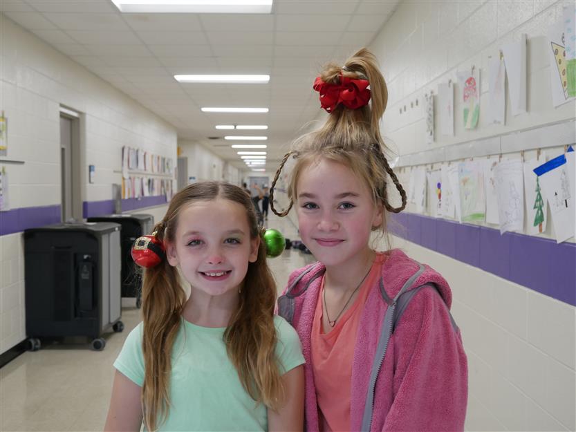 Students enjoying holiday activities